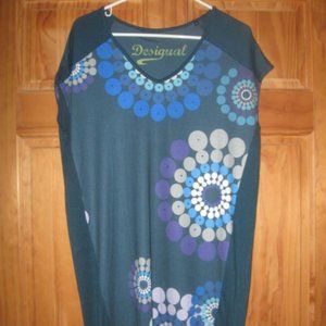 Desigual Patterned Sheer Dress